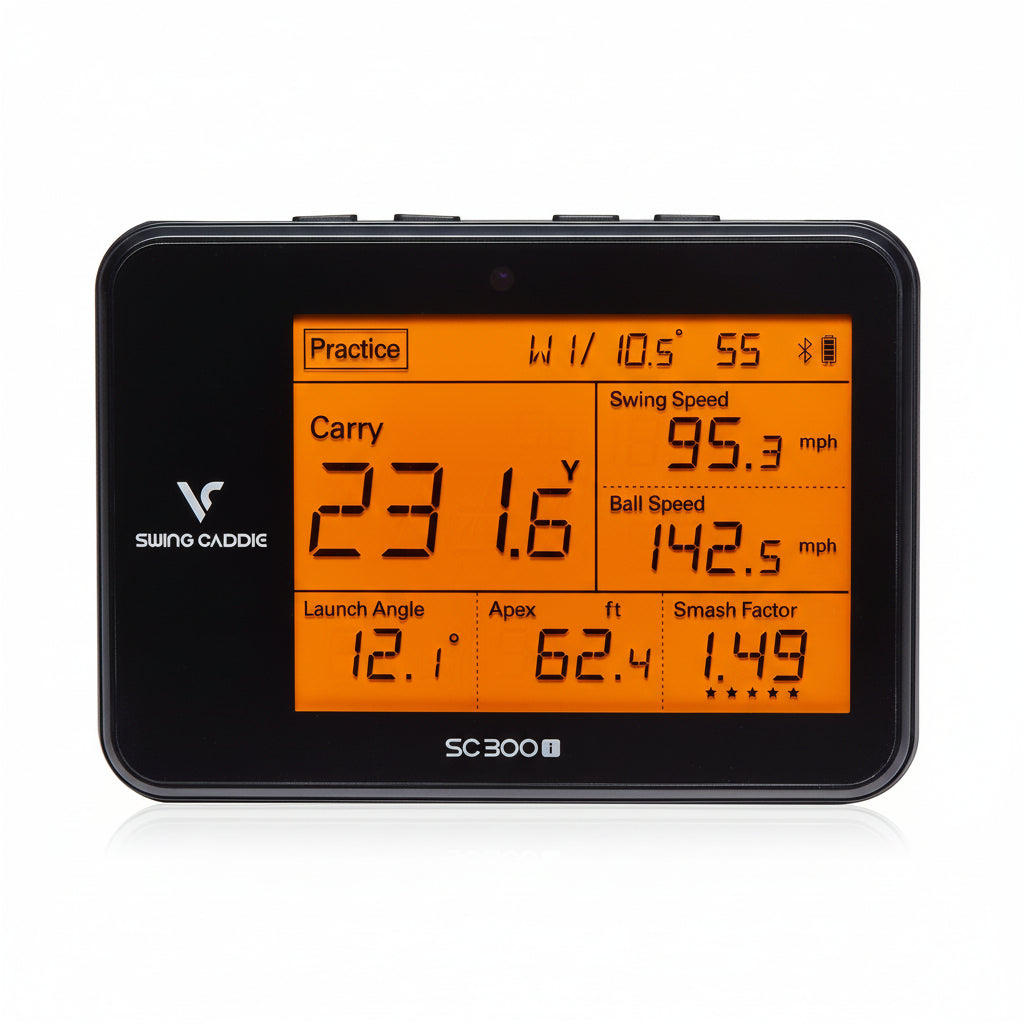 Portable Golf Launch Monitor and Swing Analyzer with Real-Time Shot Data Tracking – Ideal Golf Swing Trainer/Training Equipment for Indoor or Outdoor Use, 12-Hr Battery Life